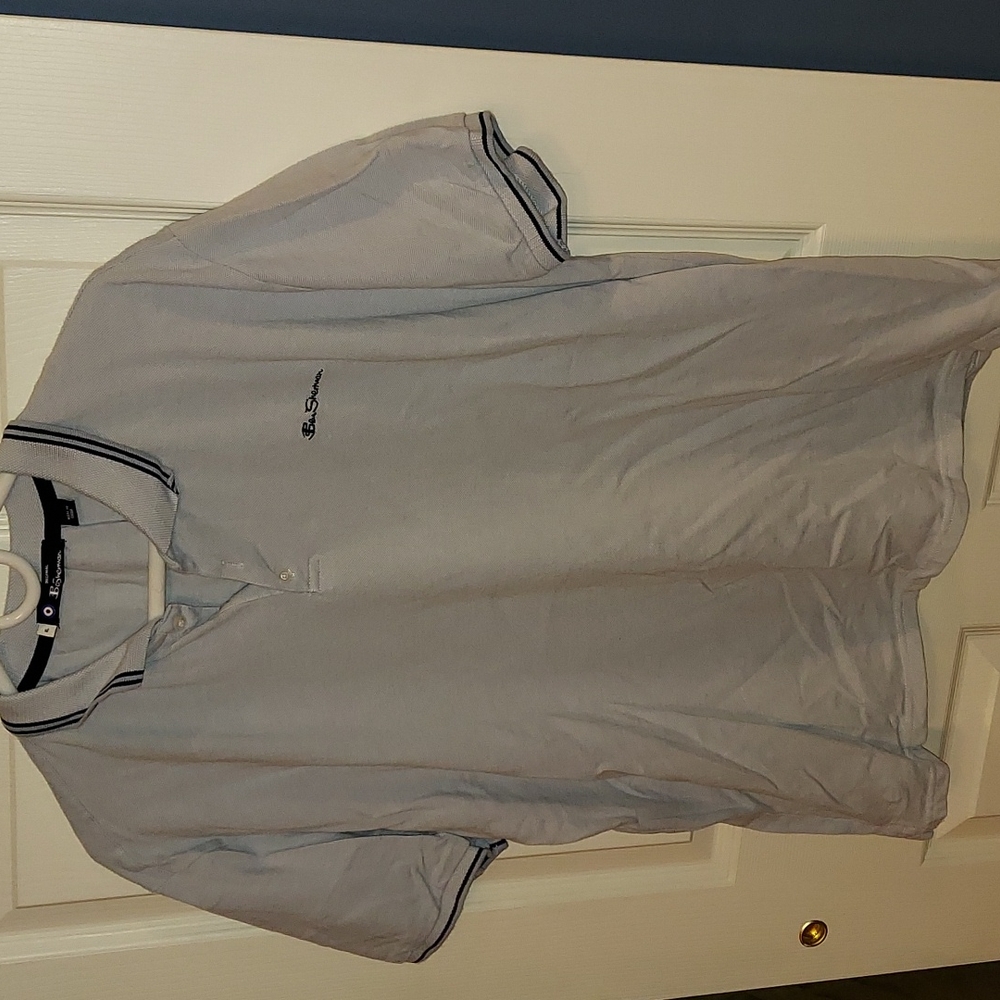 Ben Sherman Signature Light Blue Short Sleeve Polo Shirt XL